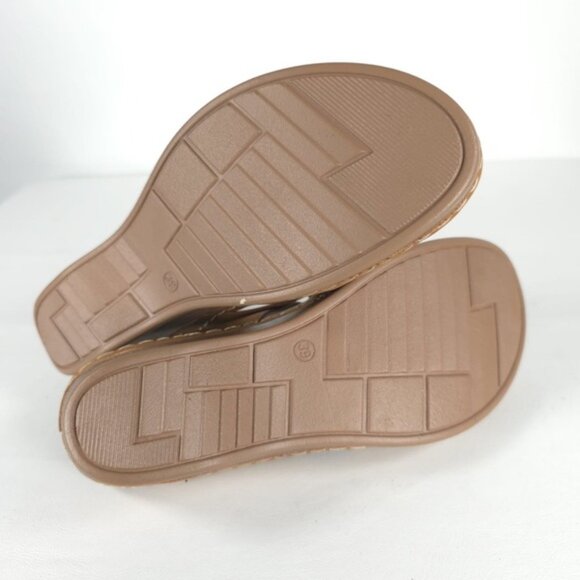 NWOT SHIBEVER Low Comfortable Wedge Sandal‎ Open Toe Slip On Size 39 US 8 - Picture 15 of 16